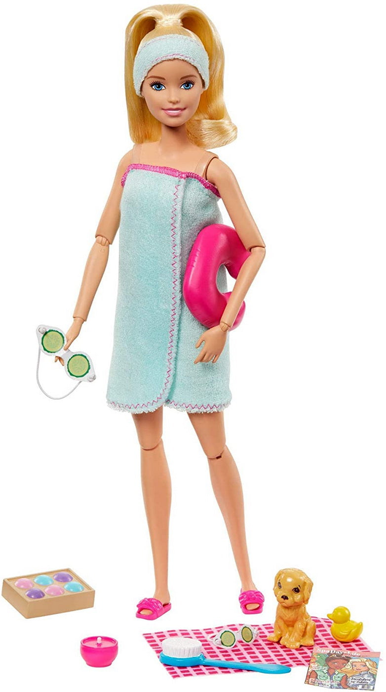 Barbie set de joaca cu accesorii wellness si spa