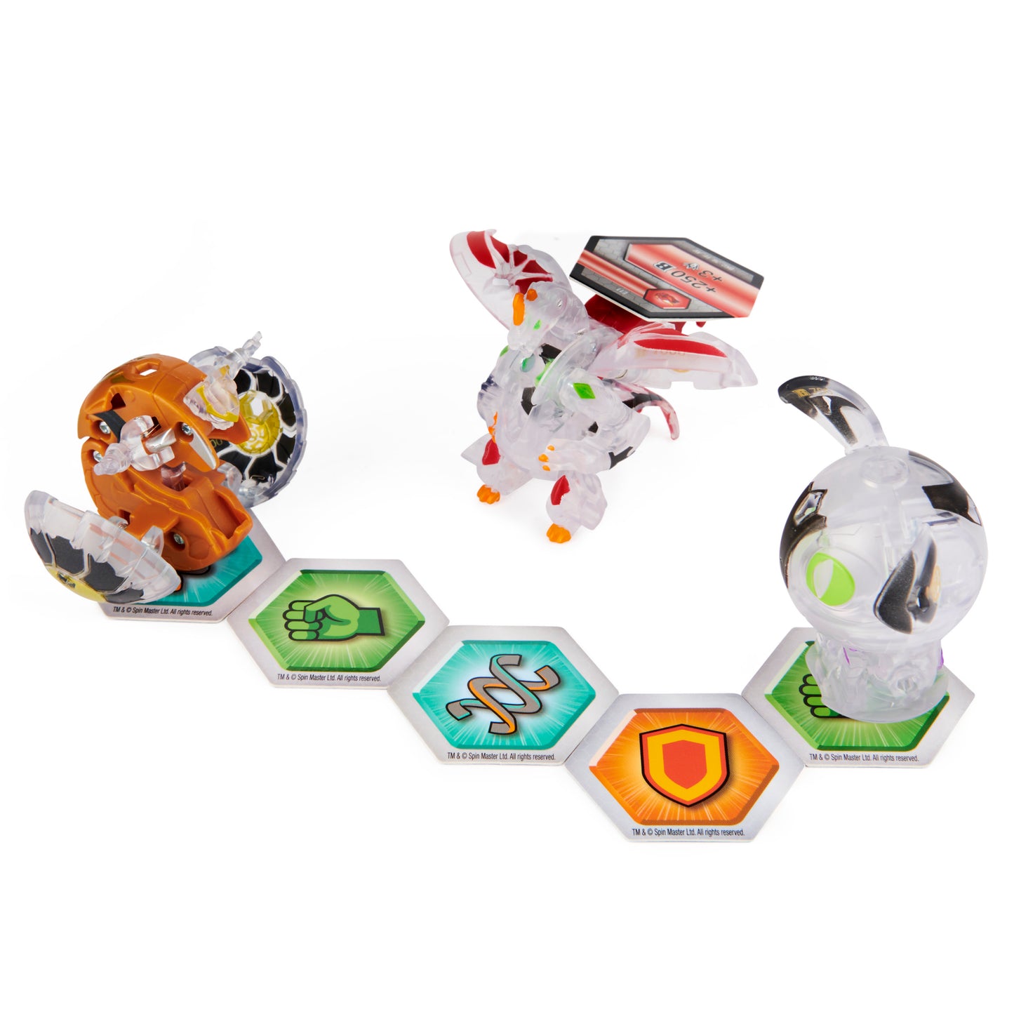 Bakugan s3 pachet starter dragonoid ultra, spartillion si ferascal