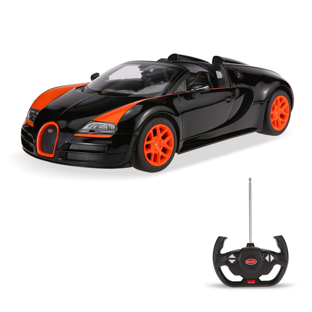 Masina cu telecomanda bugatti grand sport vitesse negru cu scara 1 la 14