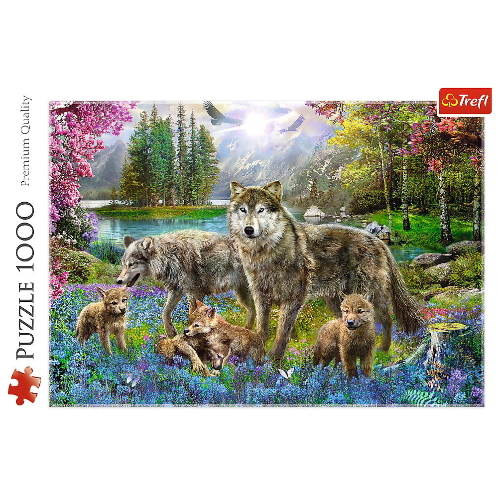 Puzzle trefl 1000 familie de lupi