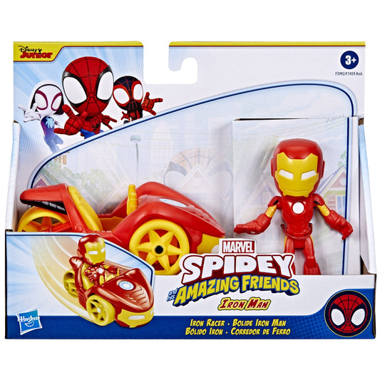 Spidey prietenii extraordinari set vehicul si figurina iron man