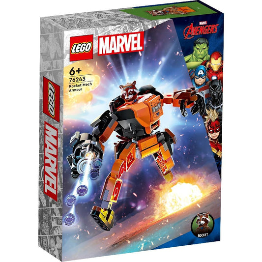 Lego super heroes armura de robot a lui rocket 76243