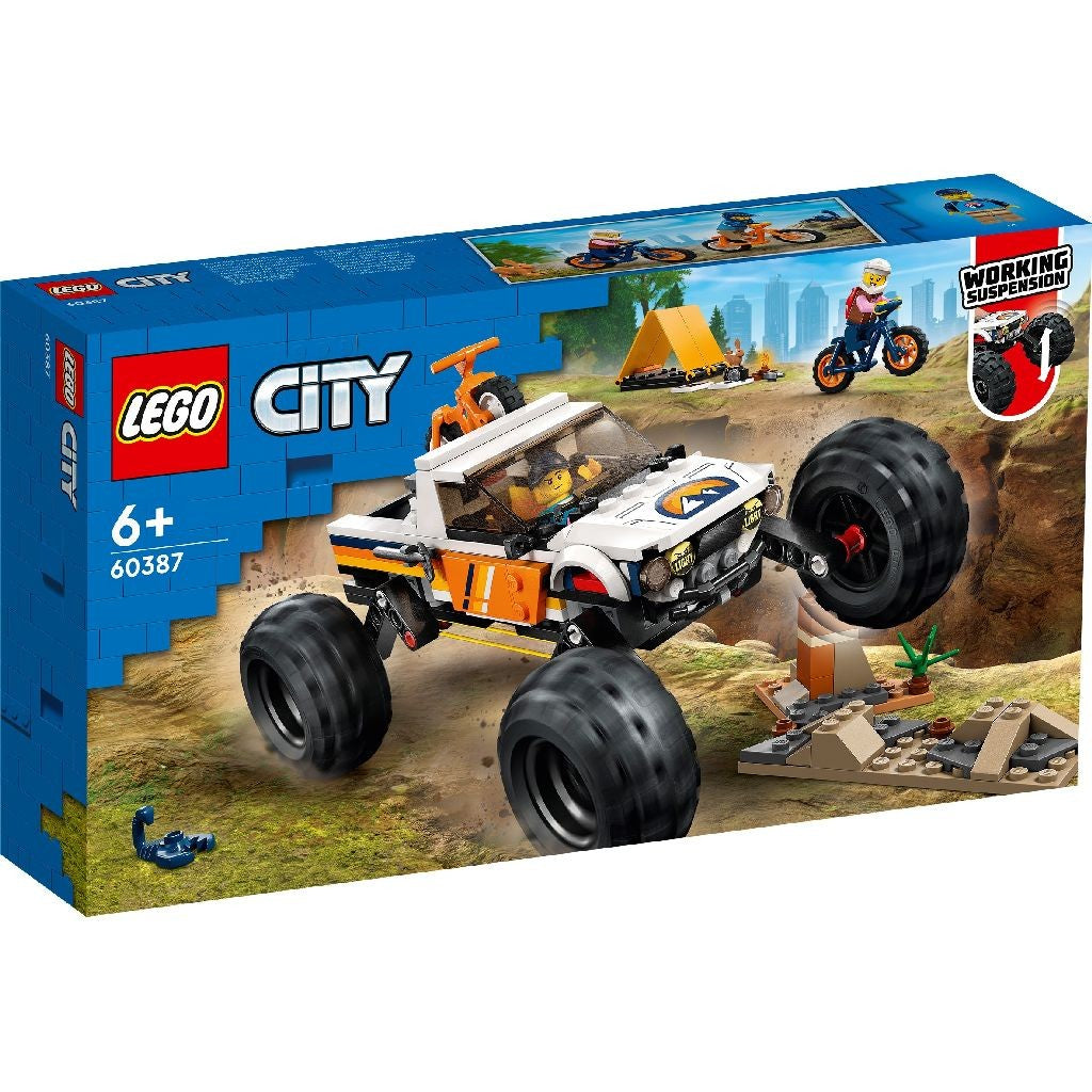 Lego city aventuri off road cu vehciul 4x4 60387