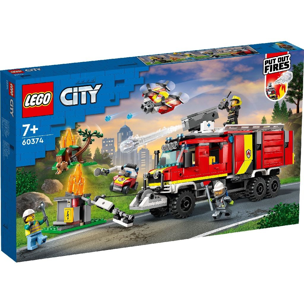 Lego city masina unitatii de pompieri 60374