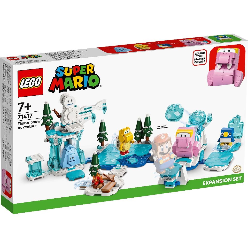 Lego super mario setul de extindere morsel si aventura lui in zapada 71417