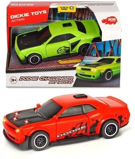 Dodge chalenger srt hellcat cu sunete si lumini - rosu