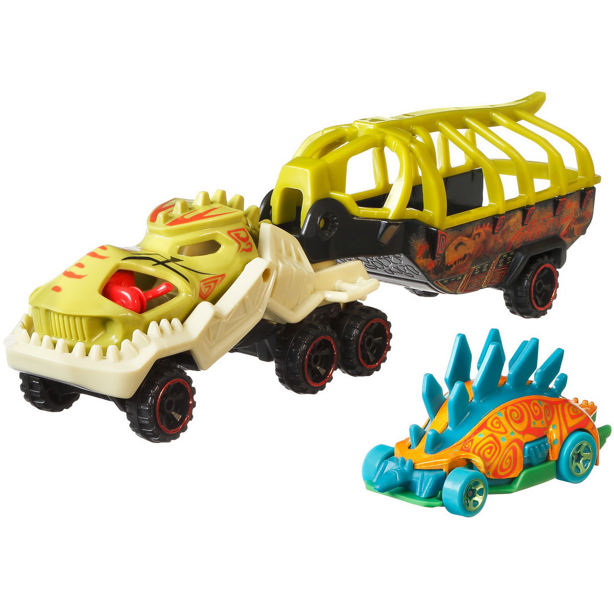 Set camion si masina sport hot wheels fossil night