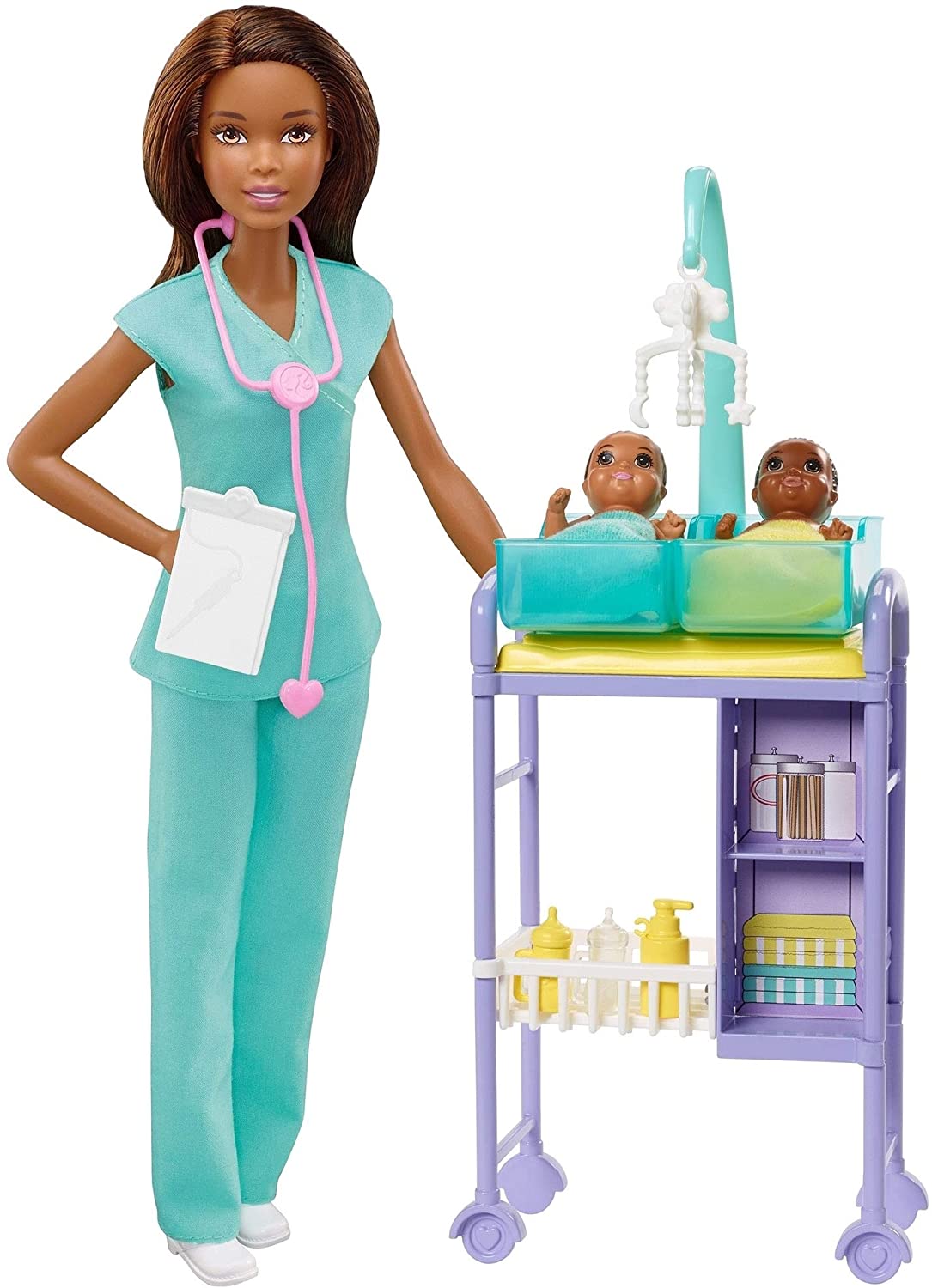 Barbie cariere set cu papusa doctor pediatru