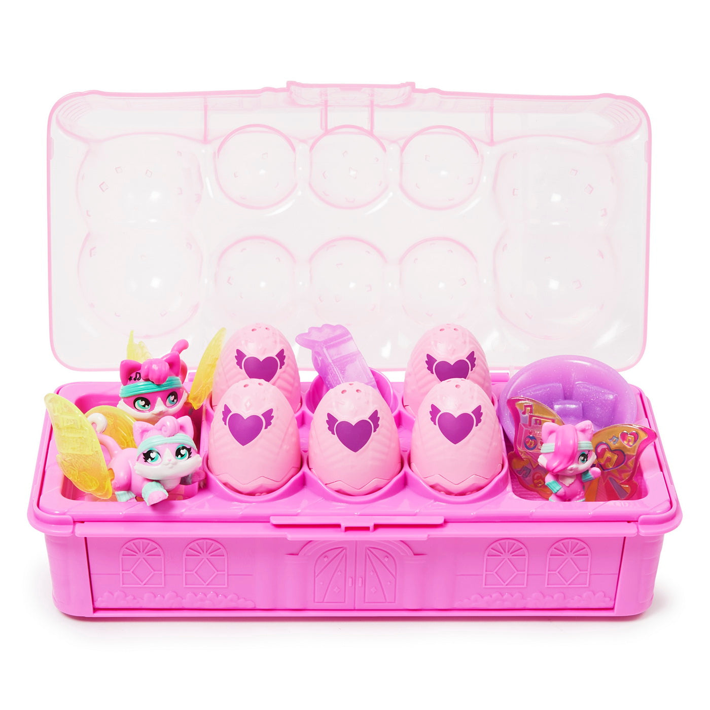 Hatchimals pachet pisica familie de figurine puiut