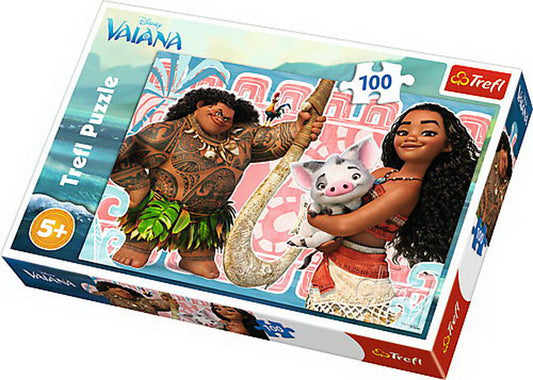 Puzzle trefl 100 vaiana cu prietenii