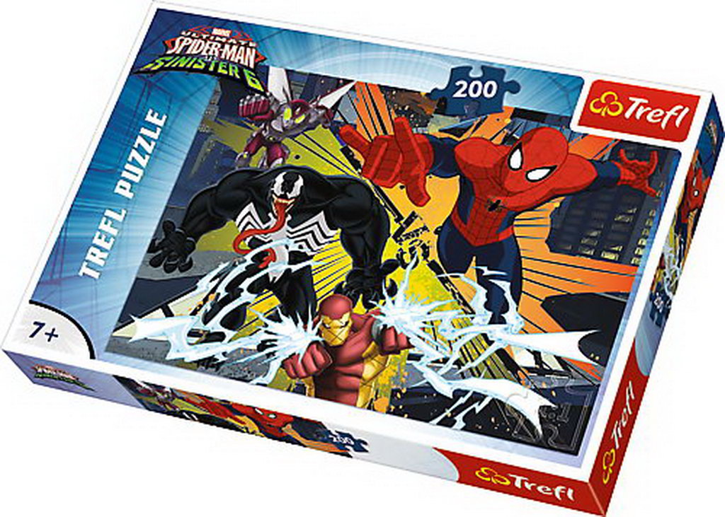 Puzzle trefl 200 explozia spiderman