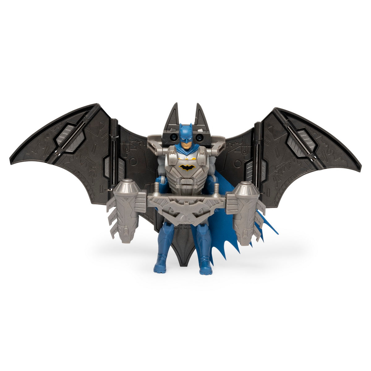 Figurina batman 10cm cu mega accesorii pentru lupta