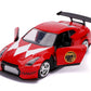 Masinuta metalica power rangers 2009 nissan gt-r r35 scara 1 la 32