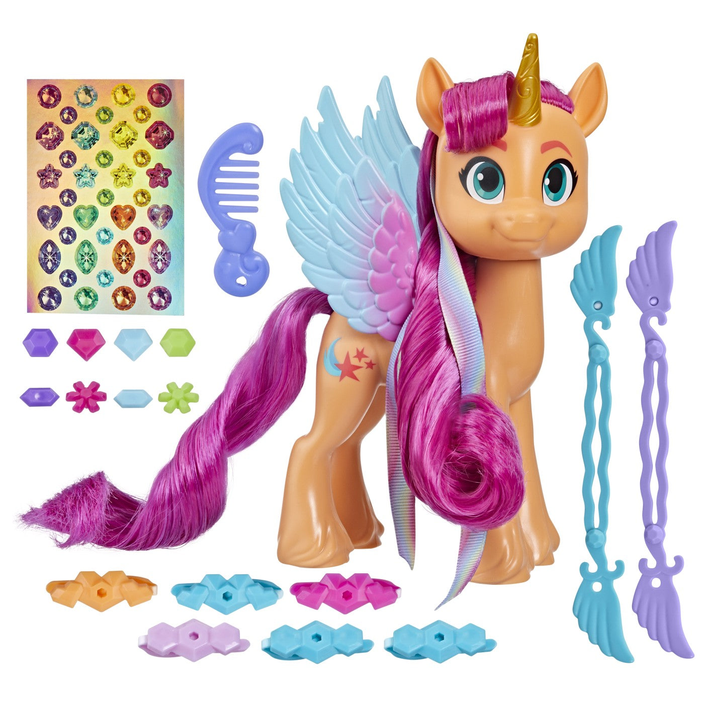 My little pony ribbon hairstyles figurina sunny starscout