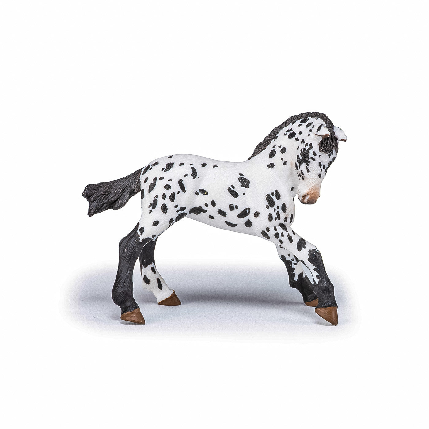 Papo figurina manz appaloosa negru