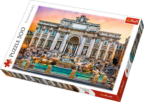 Puzzle trefl 500 fontanna di trevi roma