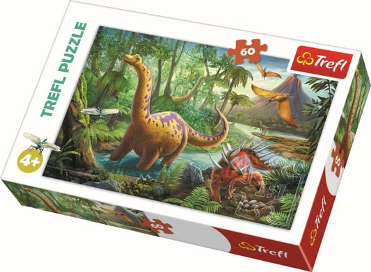 Puzzle trefl 60 migratia dinozaurilor