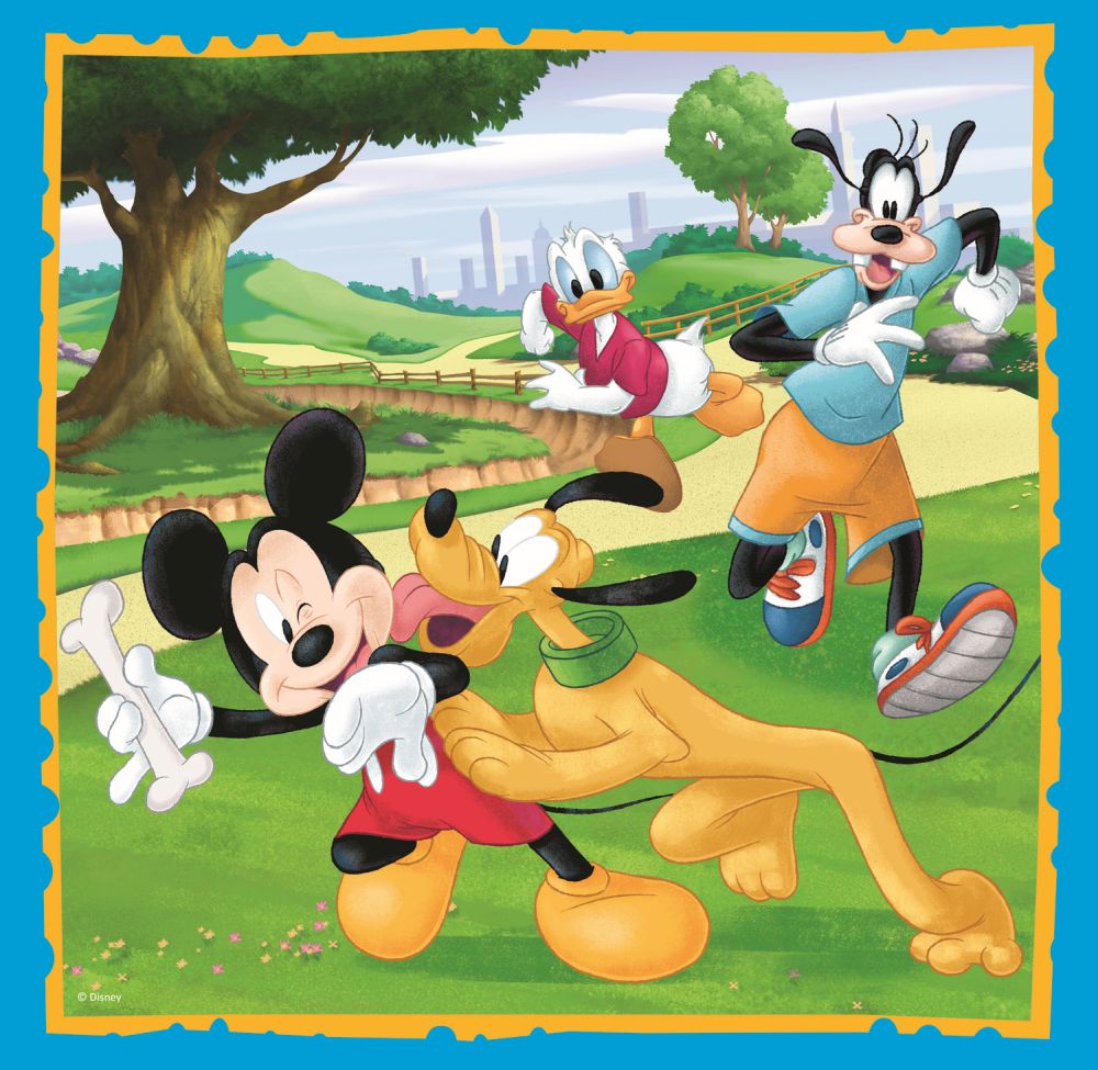 Puzzle trefl 3in1 mickey mouse si prietenii