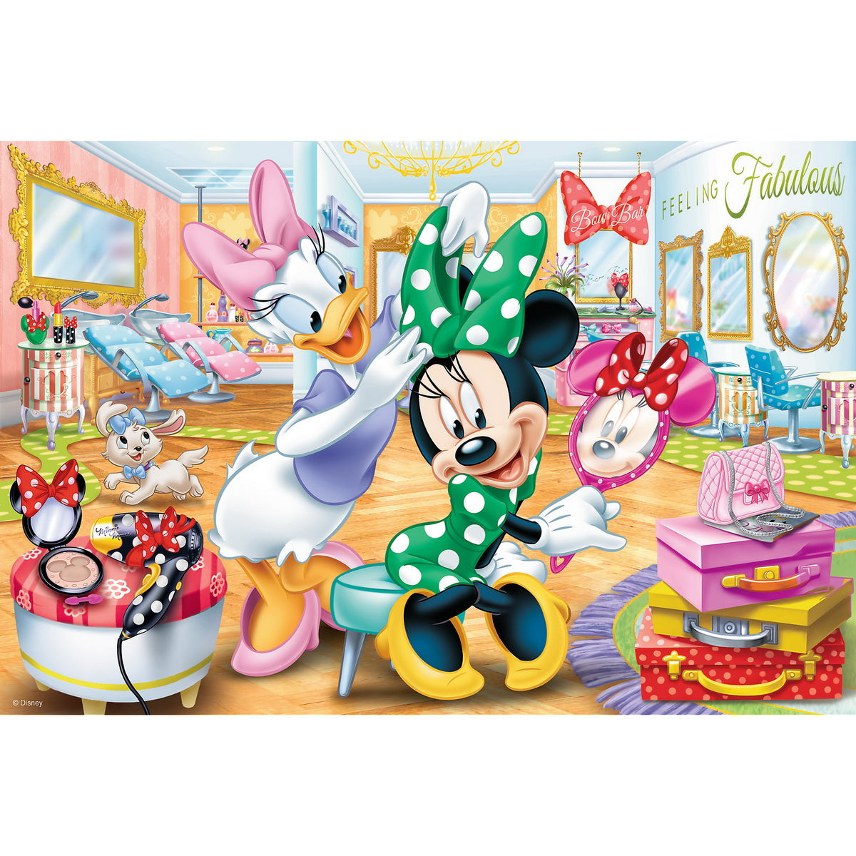 Puzzle trefl 100 minnie la salonul de infrumusetare