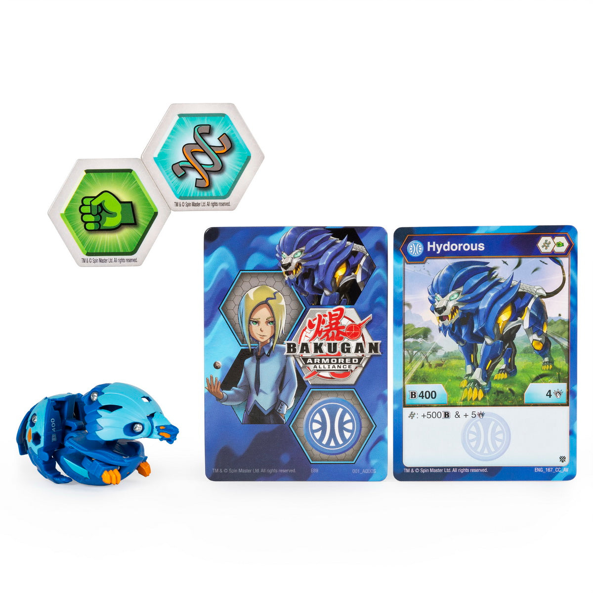 Bakugan s2 bila basic hydorous cu card baku-gear