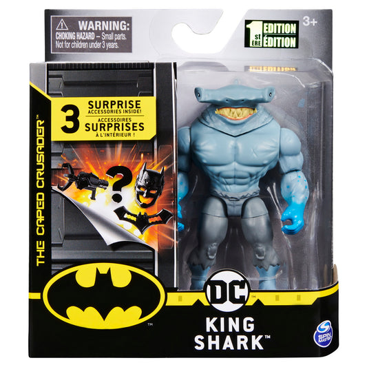 Batman figurina king shark 10cm cu 3 cate accesorii