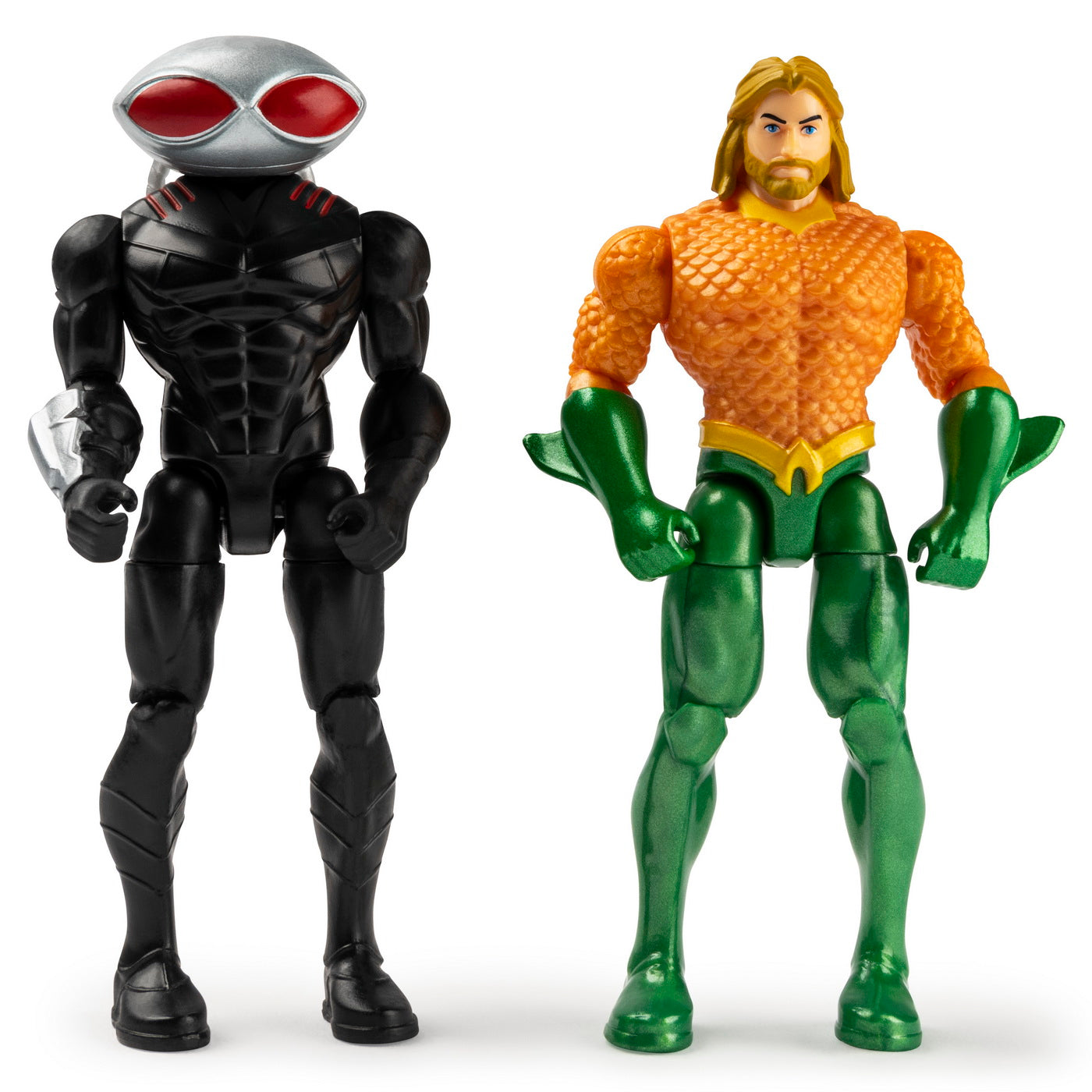 Set 2 figurine flexibile aquaman si black manta cu 6 accesorii