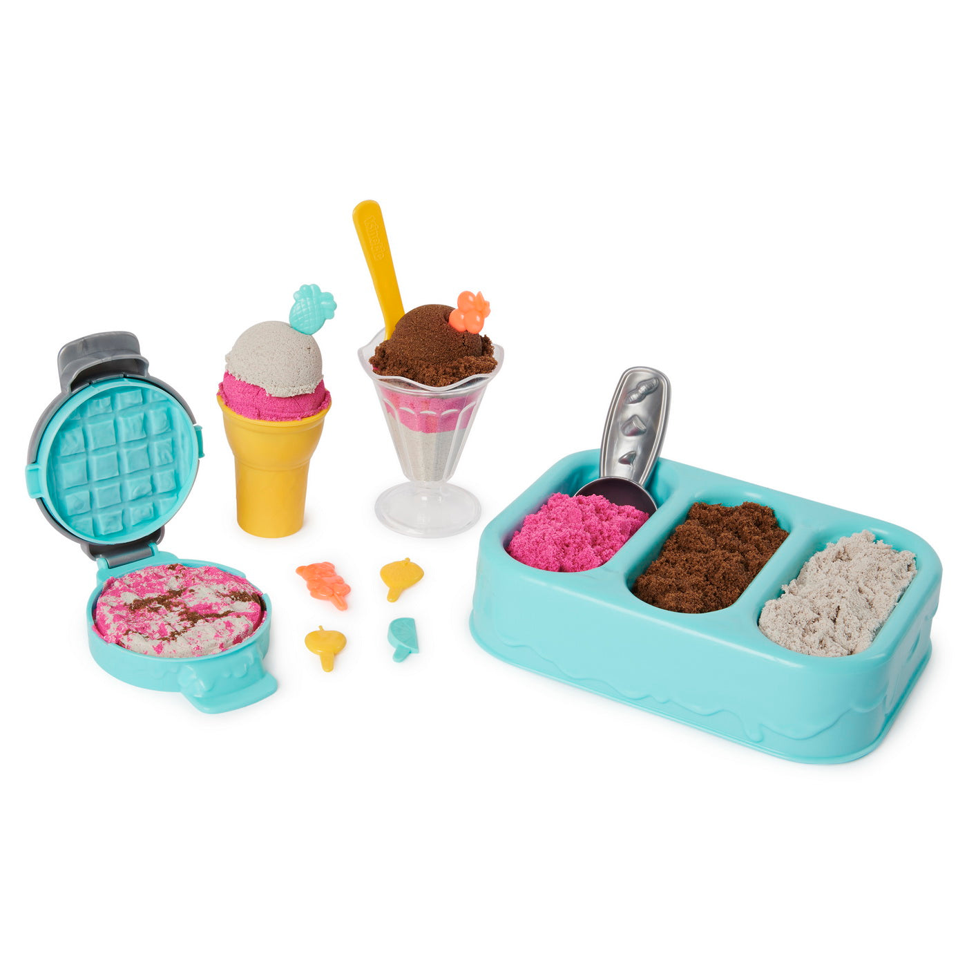 Kinetic sand set inghetata si prajiturele colorate si parfumate