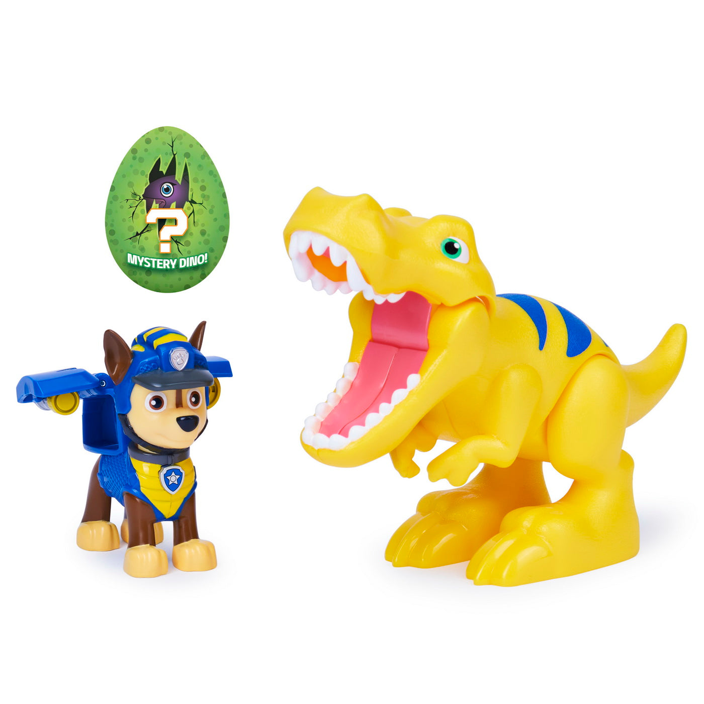 Patrula catelusilor set figurina catelus chase si dinozaurul t-rex