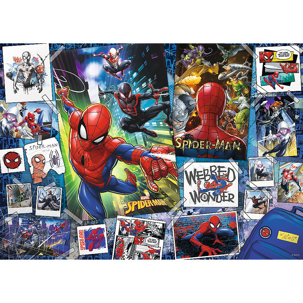 Puzzle trefl 500 poster cu spider-man supereroul