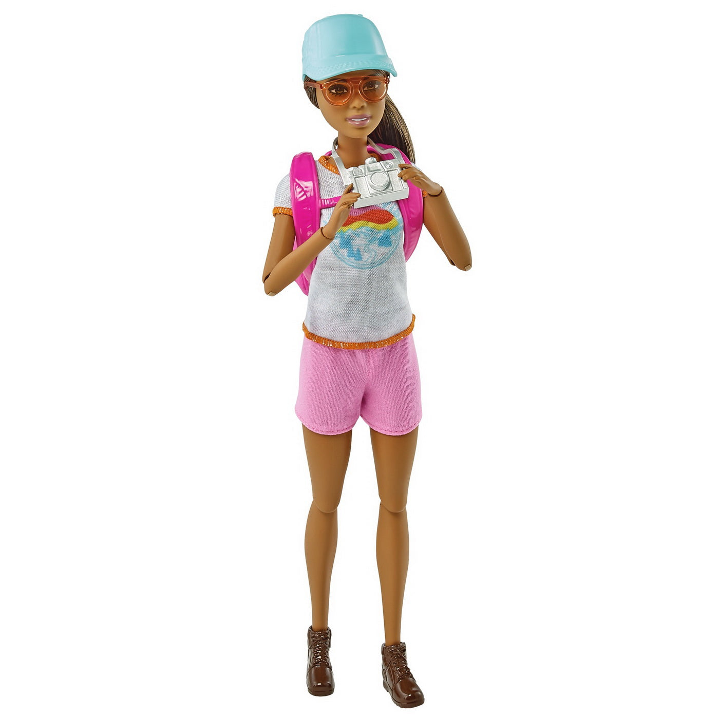 Barbie set de joaca in drumetie papusa cu accesorii