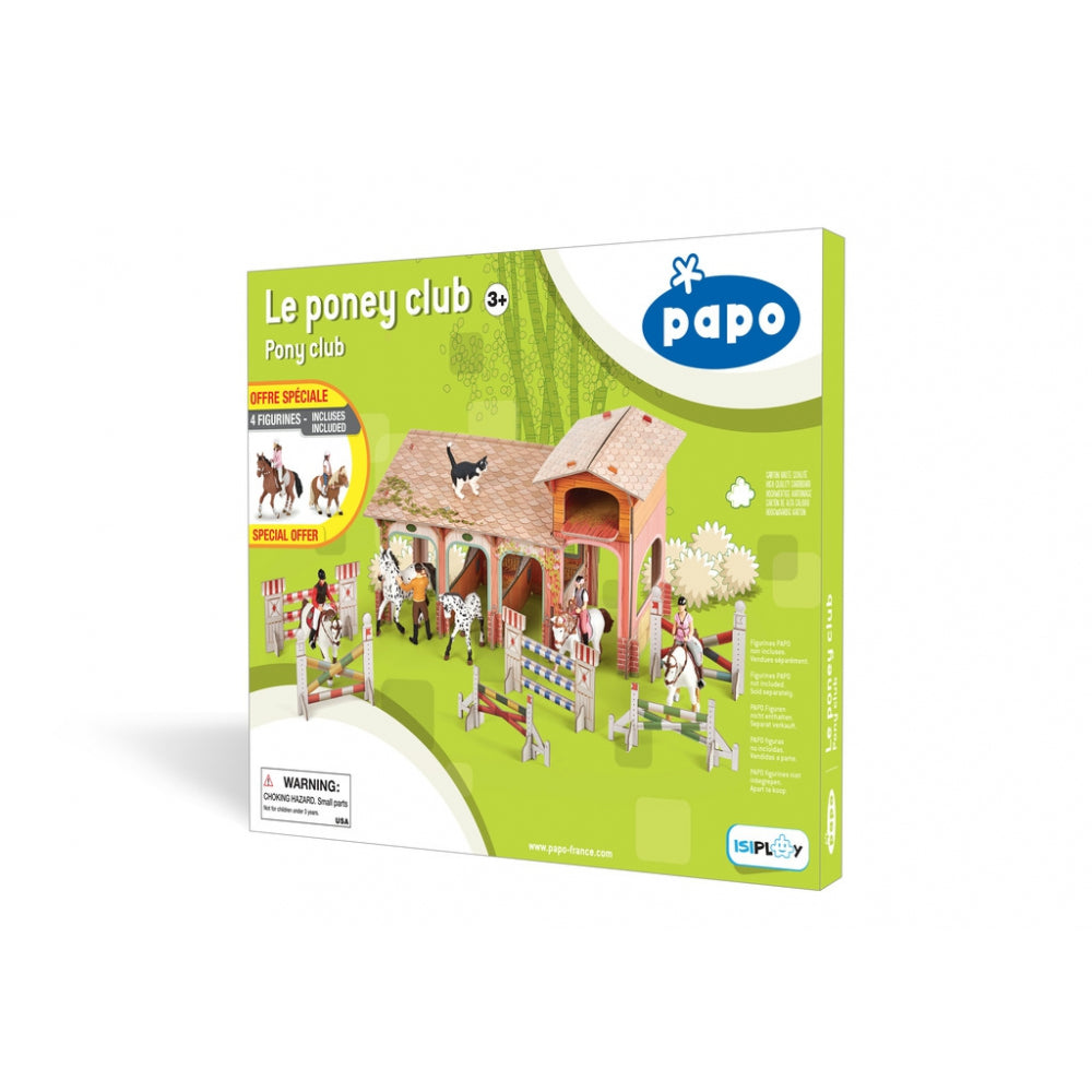 Papo figurina set poney club-boxa carton+4 figurine