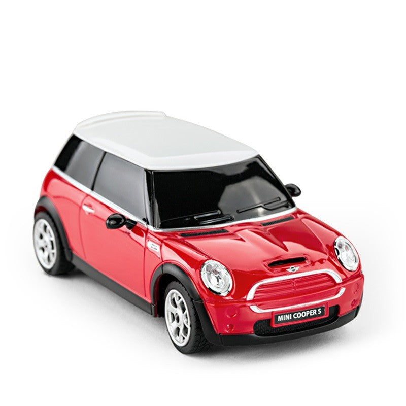 Masina cu telecomanda mini cooper rosie cu scara 1 la 24