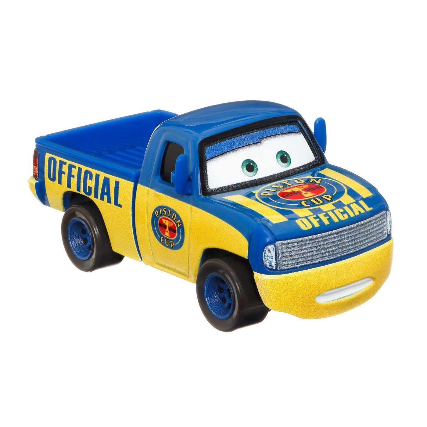 Masinuta metalica cars3 personajul dexter hoover cu steag de finish