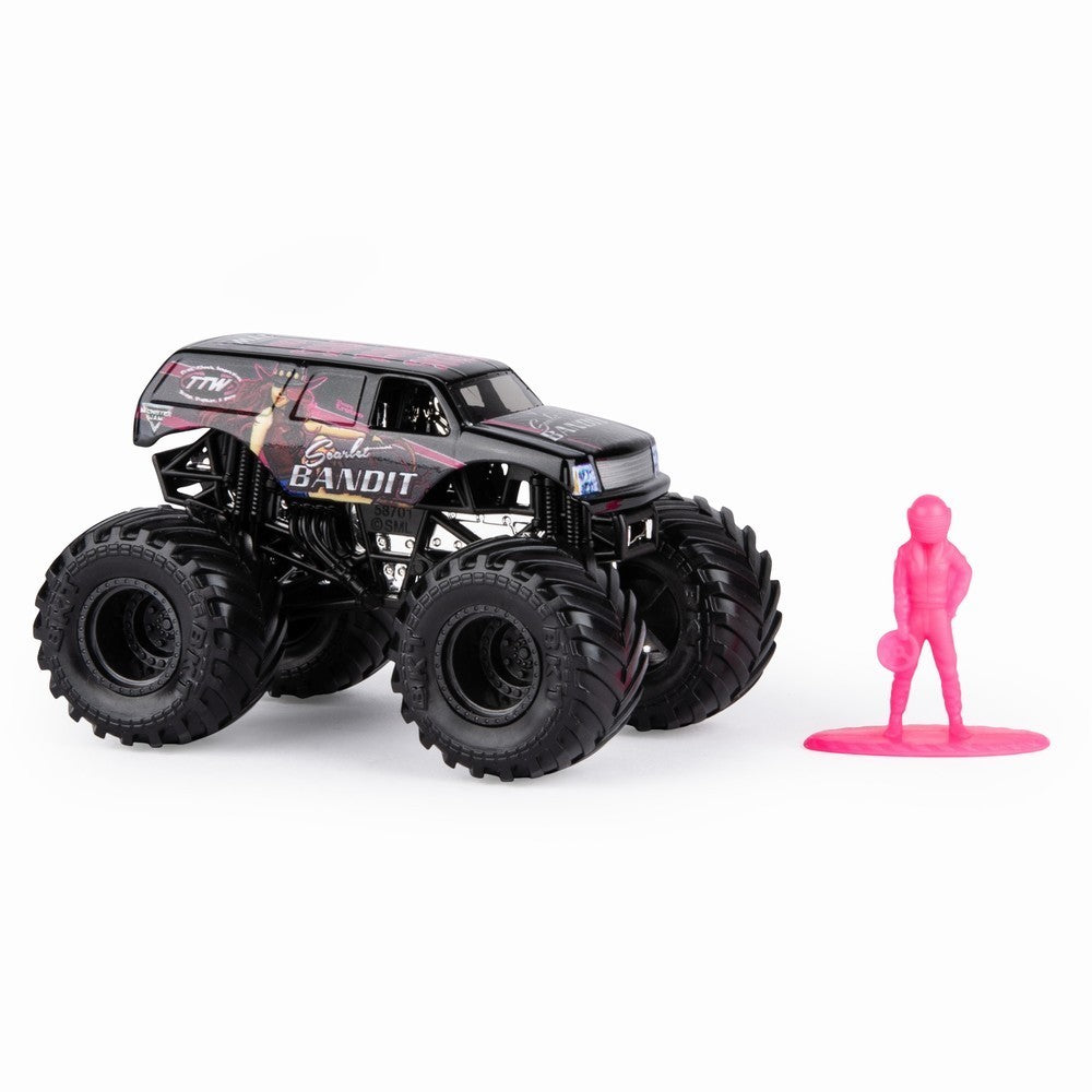 Monster jam metalica scarlet bandit scara 1 la 64