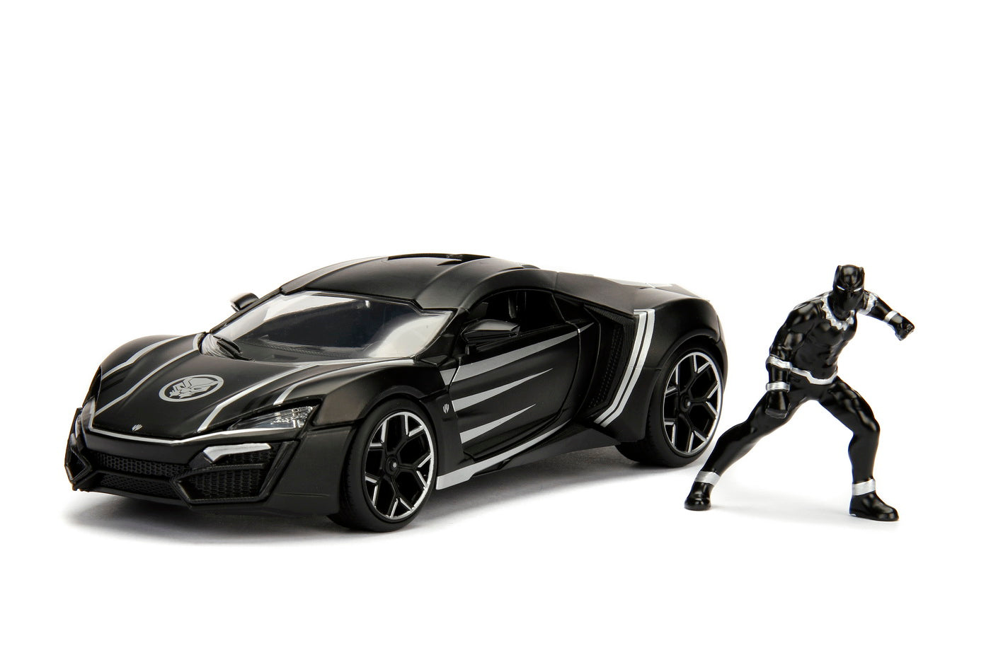 Masinuta marvel avengers lykan hypersport black panther scara 1 la 24