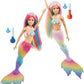 Barbie papusa dreamtopia sirena isi schimba culoarea