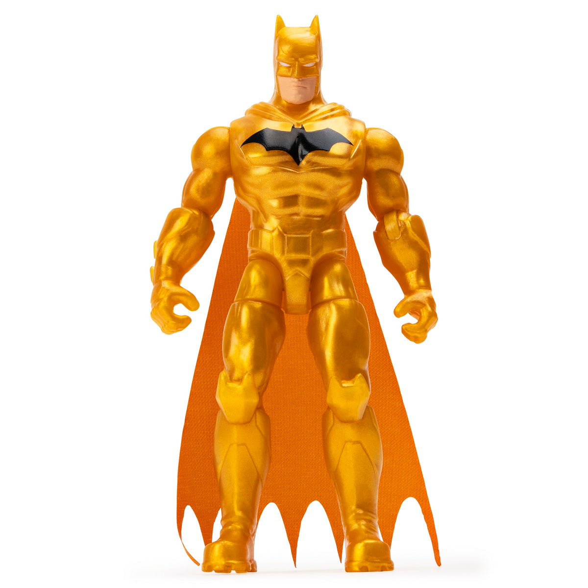 Figurina batman auriu 10cm cu 3 accesorii surpriza