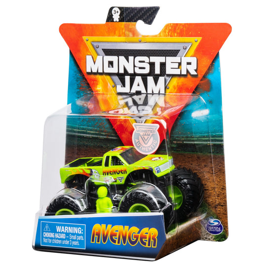 Monster jam metalica avenger scara 1 la 64