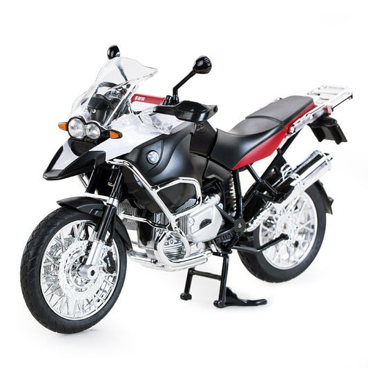 Motocicleta metalica  bmw rs1200 gs rosu scara 1 la 9