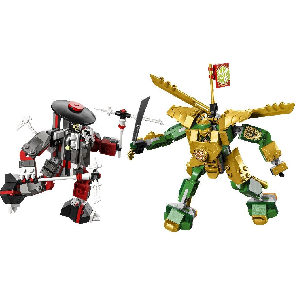 Lego ninjago lupta cu robotul evo a lui lloyd 71781