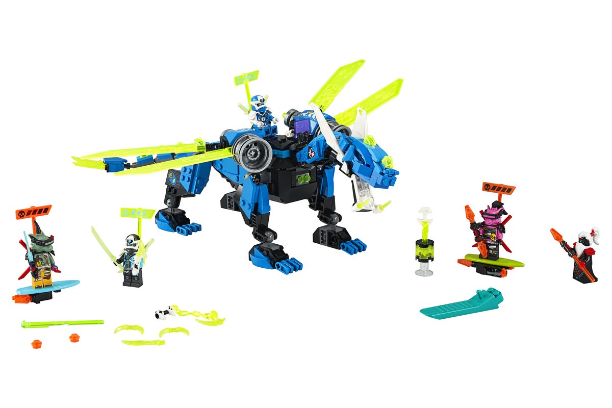 Lego ninjago dragonul cibernetic al lui jay 71711