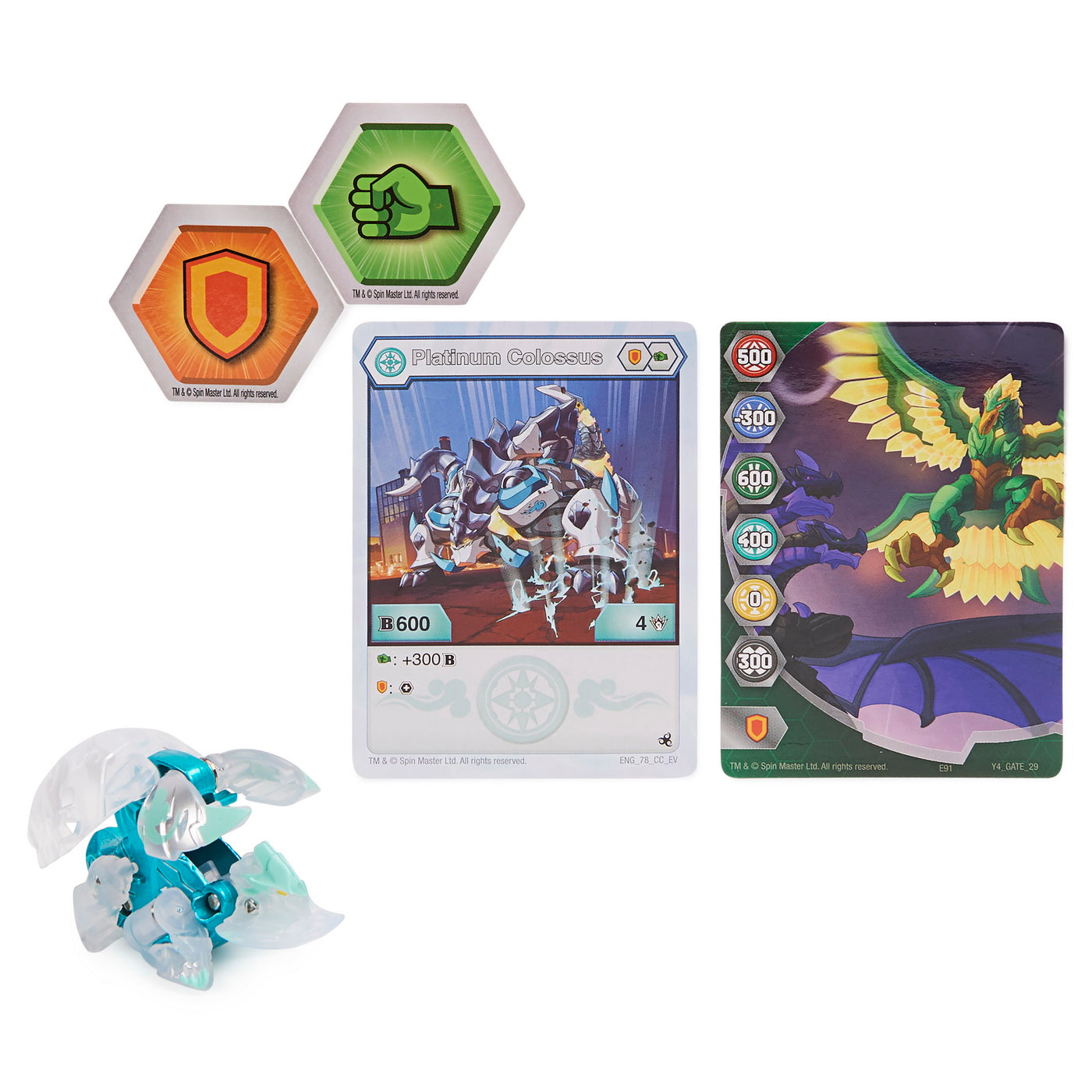 Bakugan s4 figurina metalica colossus