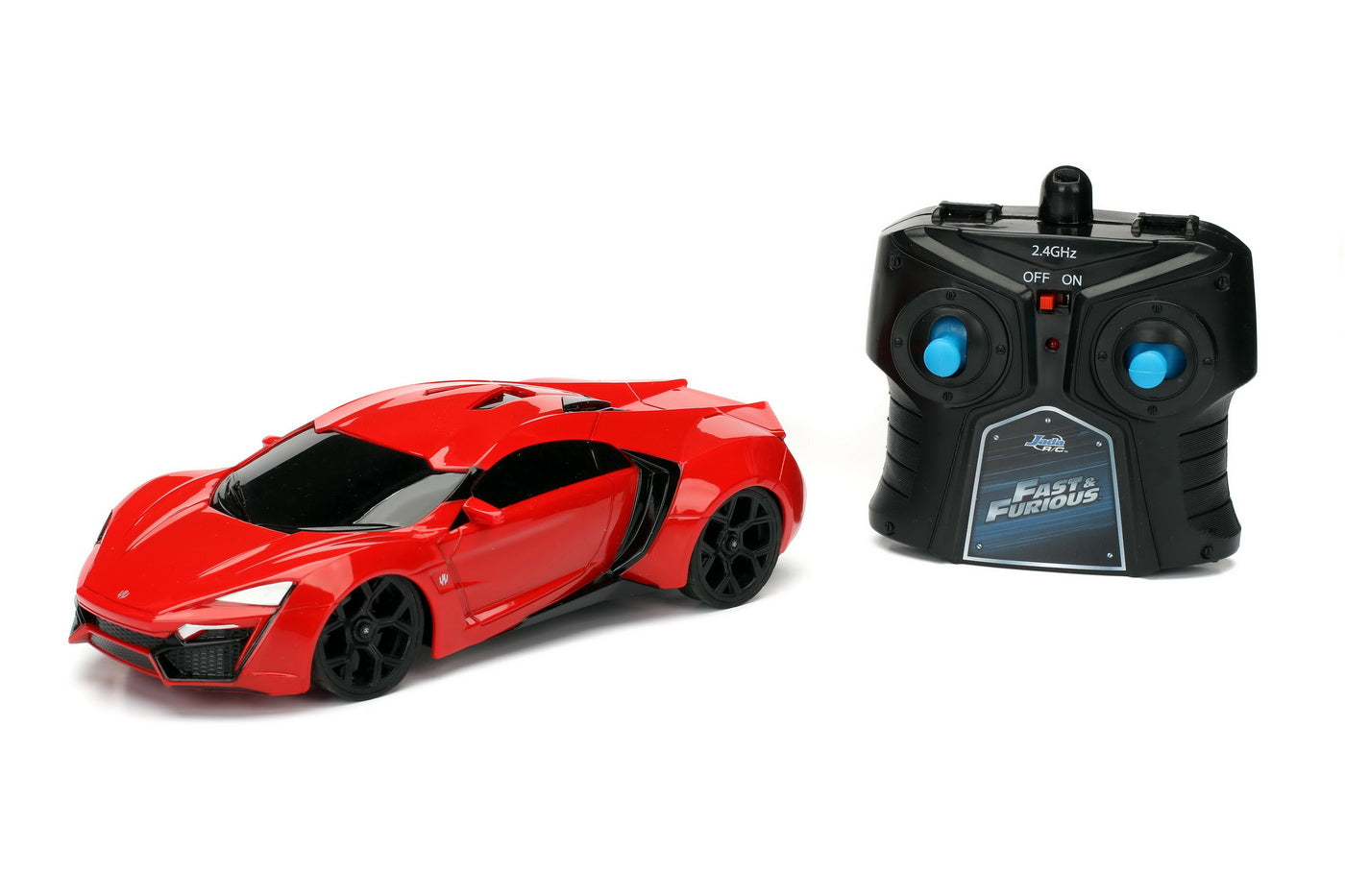 Masinuta  cu telecomanda fast furious rc lykan hypersport scara 1:24