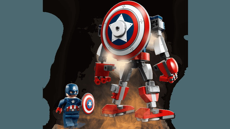 Lego super heroes armura de robot capitanul america 76168