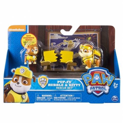 Set de joaca pup fu rubble si kitty patrula catelusilor