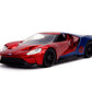 Masinuta metalica spiderman 2017 ford gt scara 1 la 32