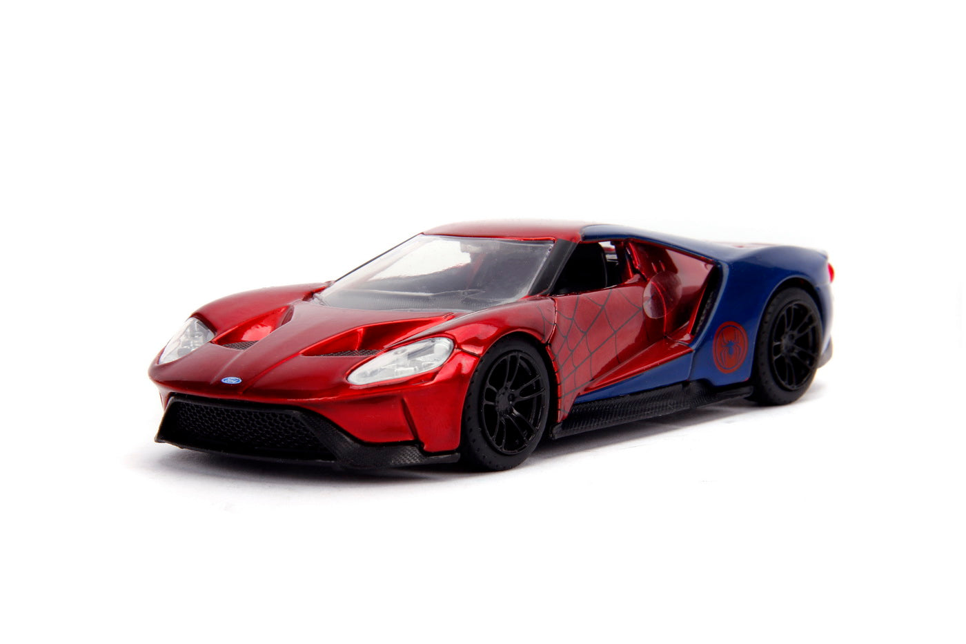 Masinuta metalica spiderman 2017 ford gt scara 1 la 32