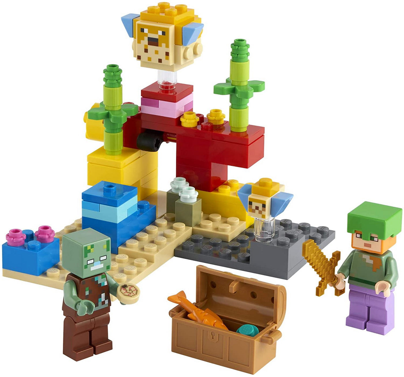 Lego minecraft reciful de corali 21164