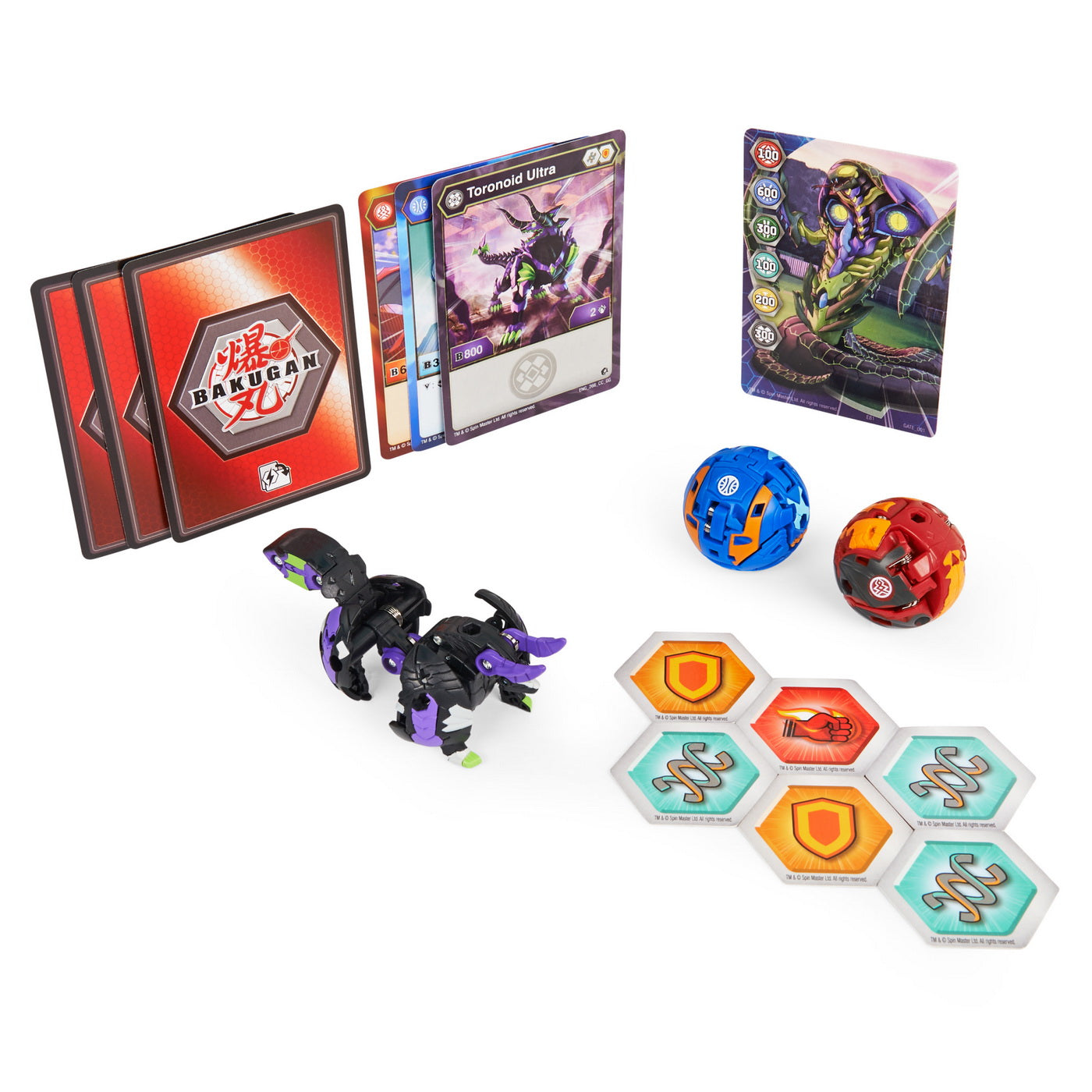 Bakugan s3 pachet starter toronoid ultra, behemos si ninjiton