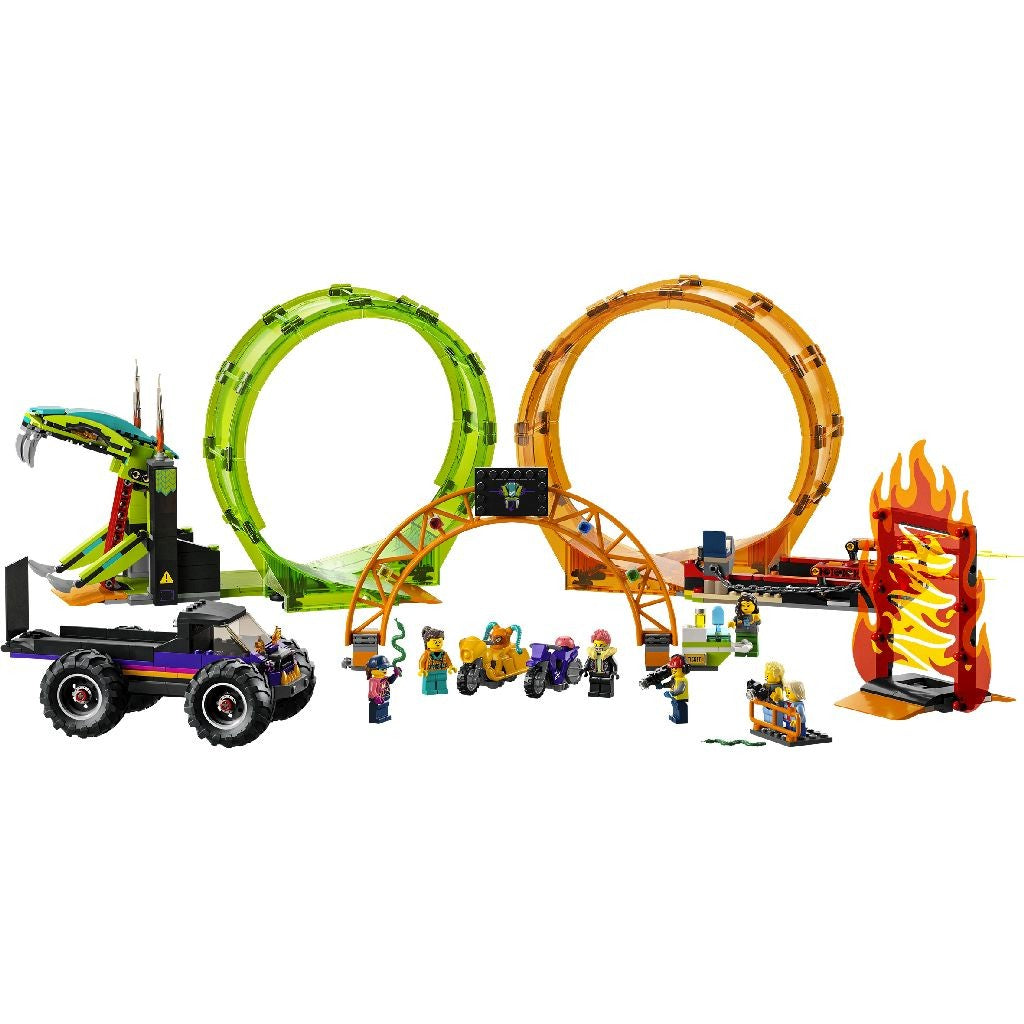 Lego city stuntz arena de cascadorii cu doua bucle 60339